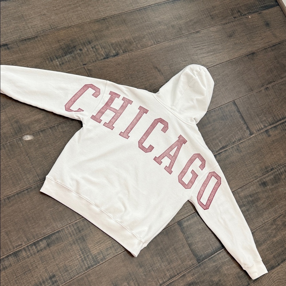 Hollister OVERSIZED CHICAGO GRAPHIC HOODIE SIZE XSs